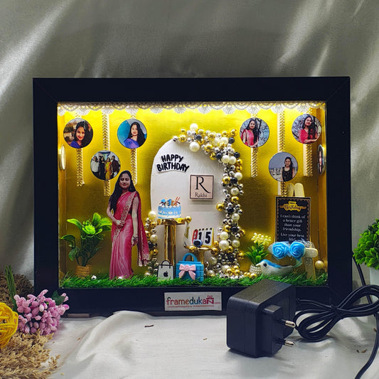 Memo Box – Personalized 3D Birthday Frame for Girls - Yaadric
