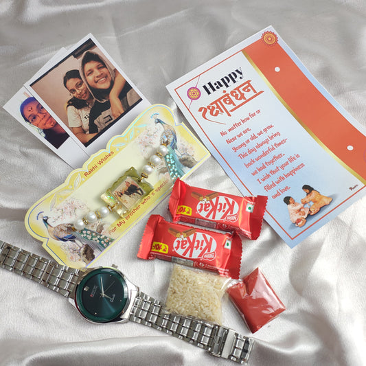 Resin Photo Rakhi Hamper