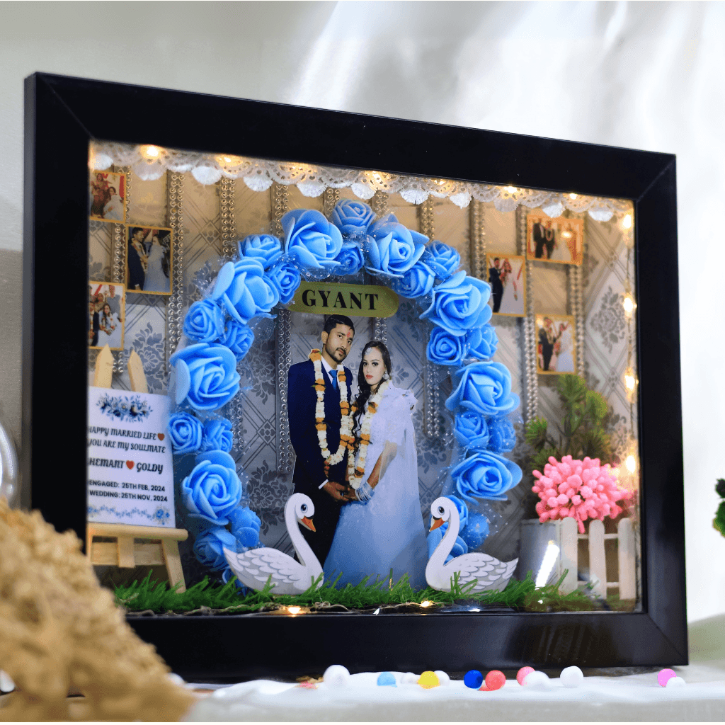 Memo Box โ Wedding Couple 3D Frame - Yaadric