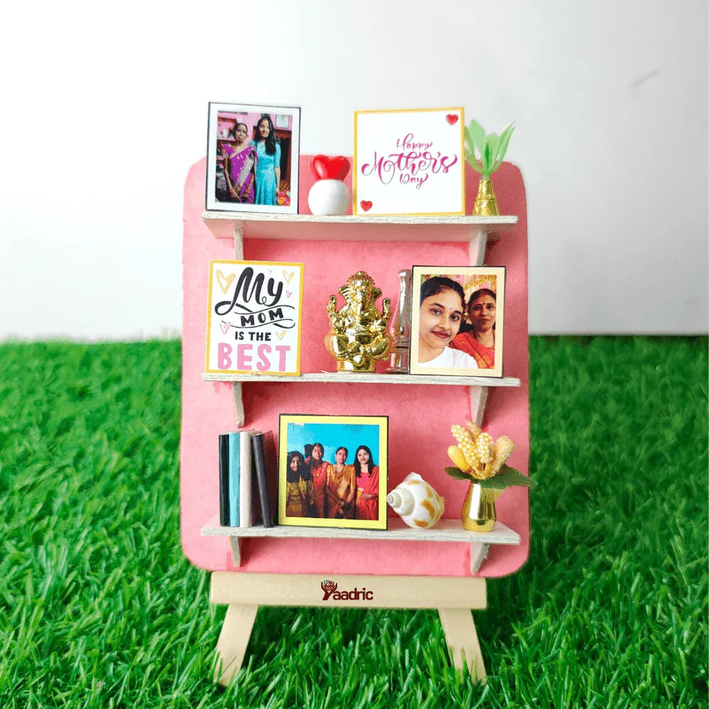 Mini Shelf on easel and Fridge Magnet for Mother's Day - Yaadric