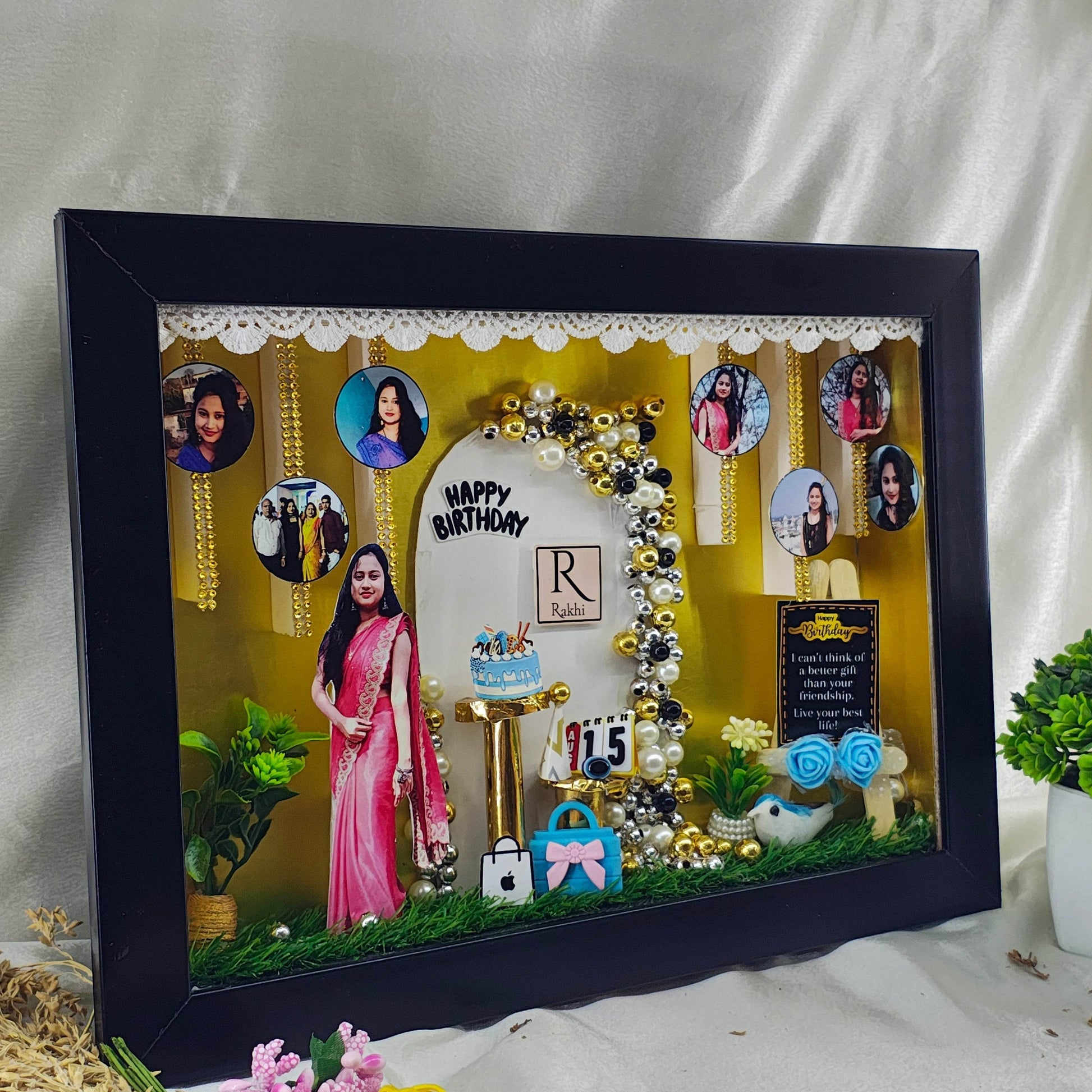 Memo Box – Personalized 3D Birthday Frame for Girls - Yaadric