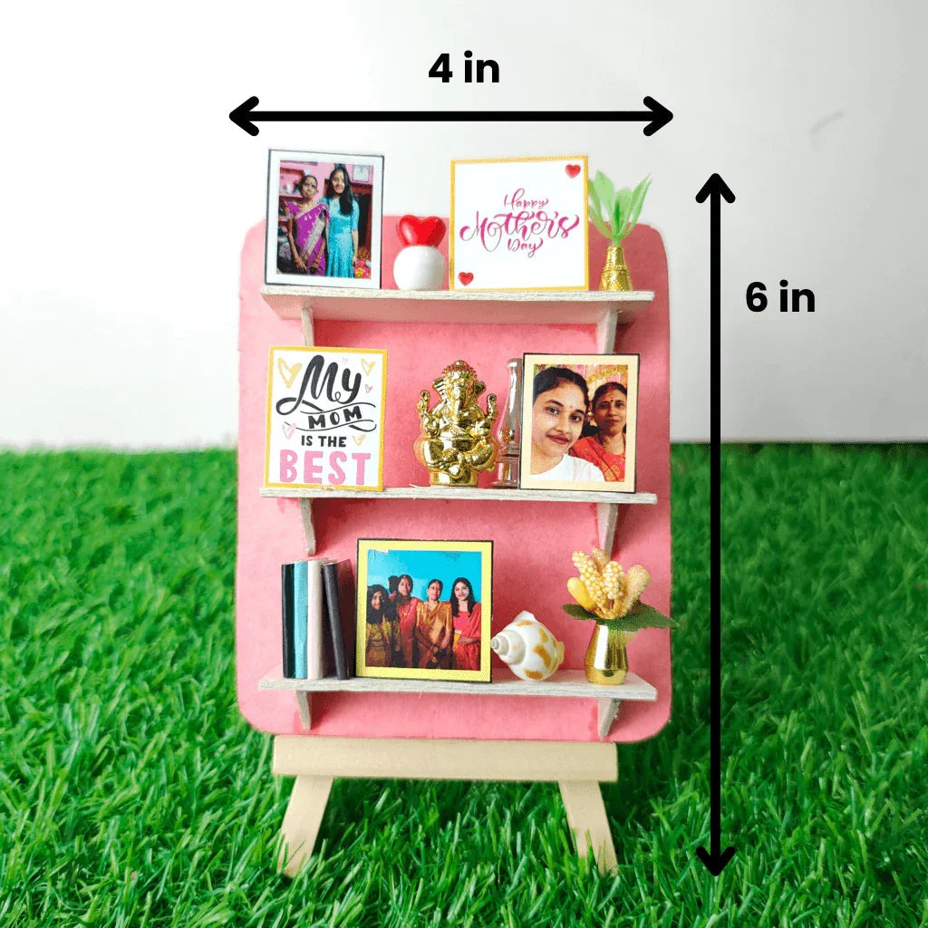 Mini Shelf on easel and Fridge Magnet for Mother's Day - Yaadric