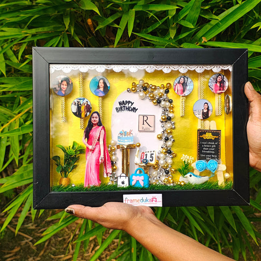 Memo Box – Personalized 3D Birthday Frame for Girls - Yaadric